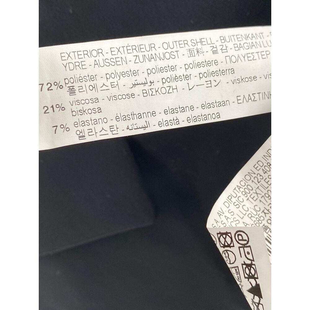 Zara Women’s Black Solid Chic Collarless Long Sle… - image 7